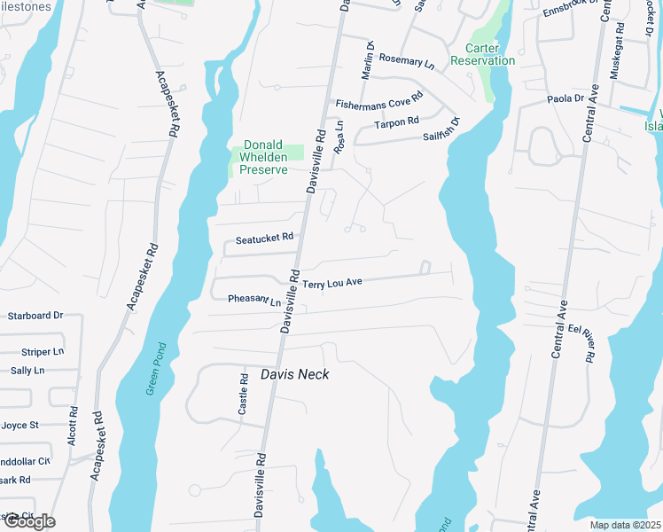 map of restaurants, bars, coffee shops, grocery stores, and more near 25 Elizabeth Jean Drive in Falmouth