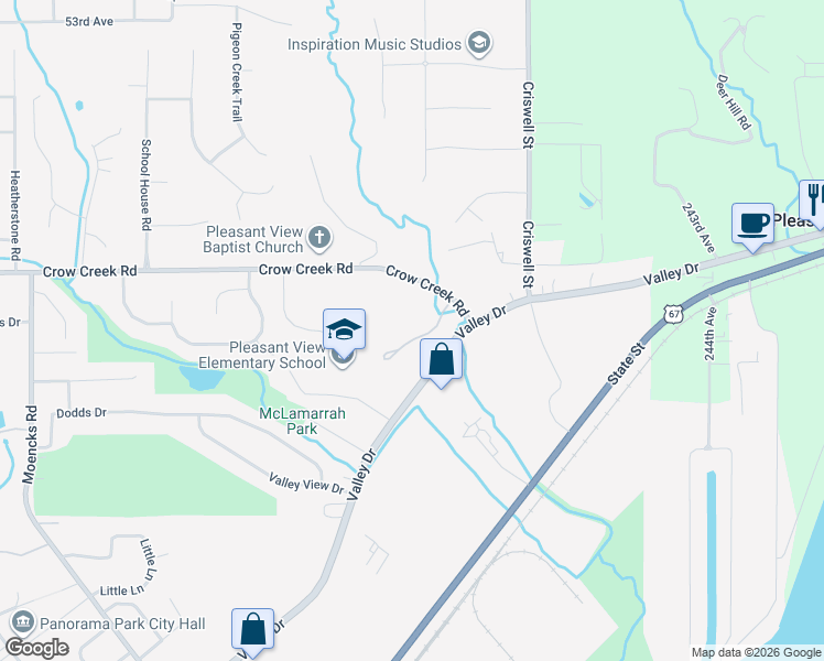 map of restaurants, bars, coffee shops, grocery stores, and more near 6790 Ridges Court in Bettendorf