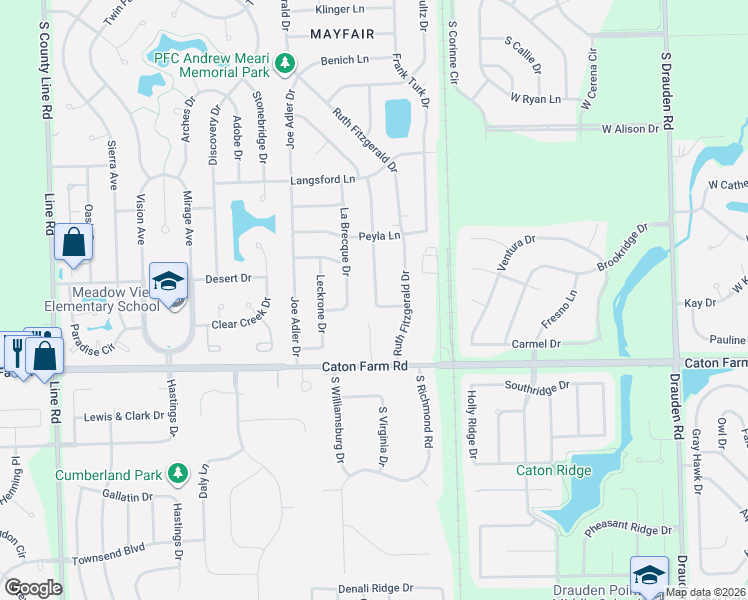 map of restaurants, bars, coffee shops, grocery stores, and more near 6508 Jack Rogers Lane in Plainfield