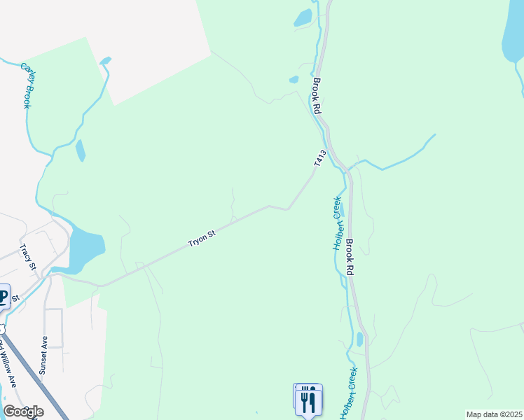 map of restaurants, bars, coffee shops, grocery stores, and more near 232 Tryon Street in Honesdale