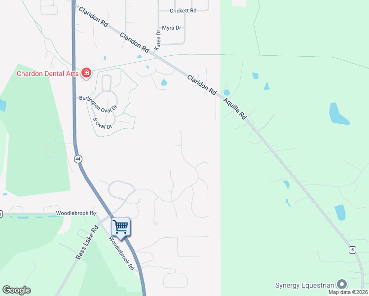 map of restaurants, bars, coffee shops, grocery stores, and more near 814 Lost Pond Parkway in Chardon
