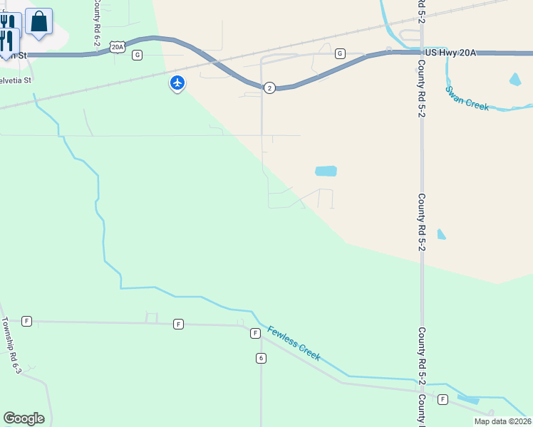 map of restaurants, bars, coffee shops, grocery stores, and more near 2046 Redbud Lane in Delta