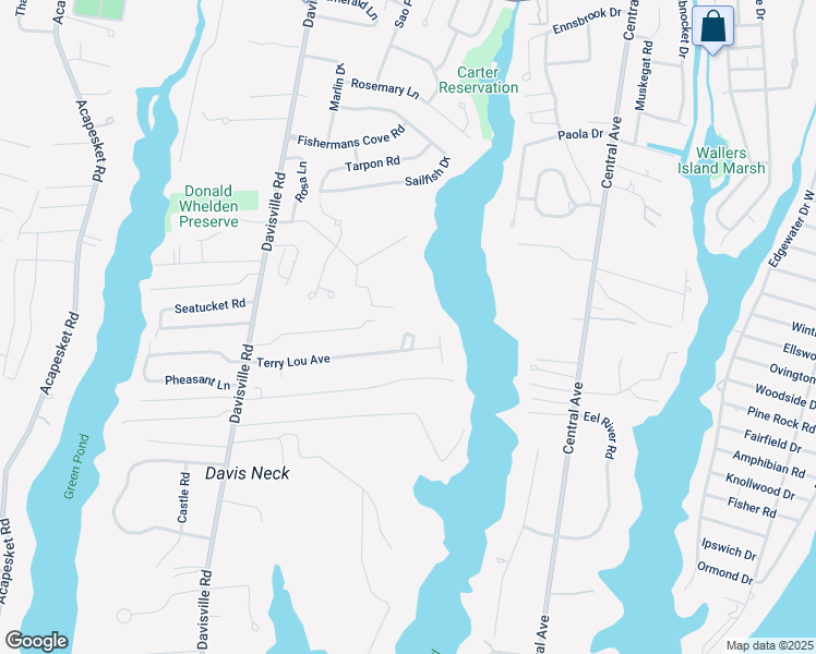 map of restaurants, bars, coffee shops, grocery stores, and more near 94 Terry Lou Avenue in Falmouth