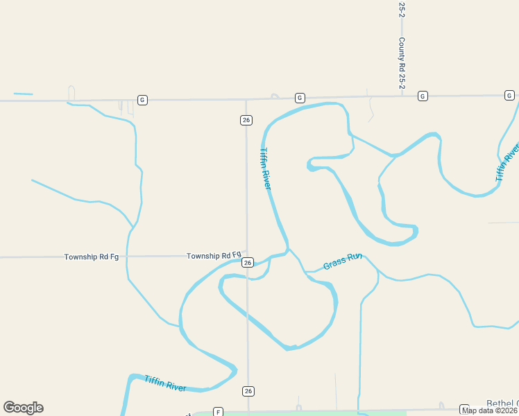 map of restaurants, bars, coffee shops, grocery stores, and more near 6514-6998 Township Road 26 in Archbold