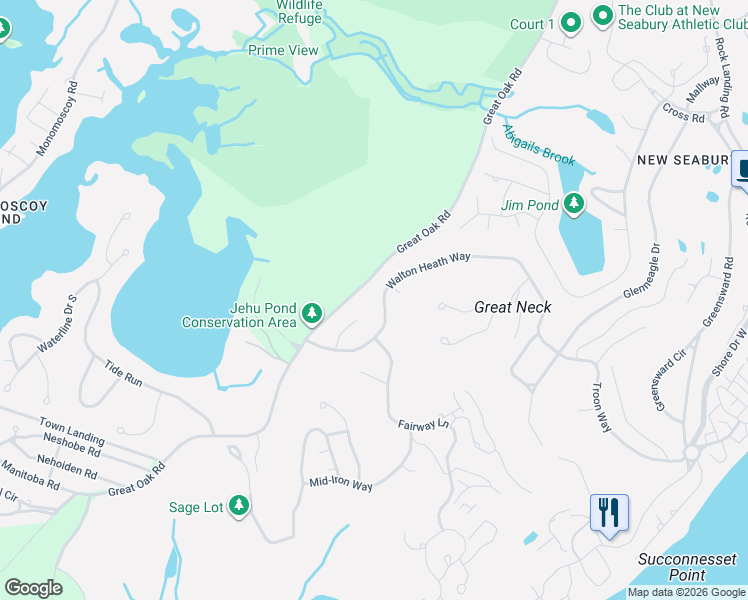 map of restaurants, bars, coffee shops, grocery stores, and more near 24 Heath Knob in Mashpee