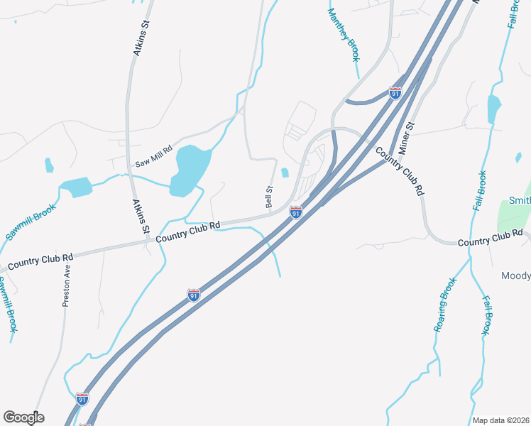 map of restaurants, bars, coffee shops, grocery stores, and more near 1254 Country Club Road in Middletown