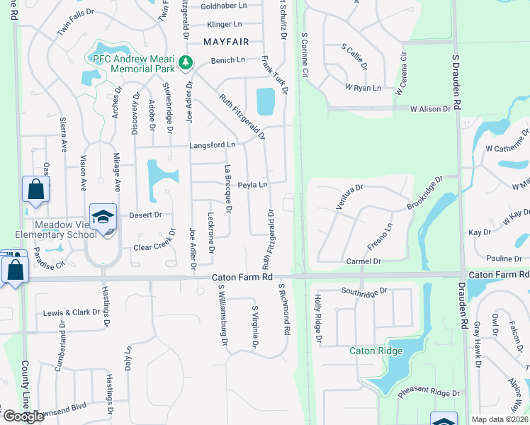 map of restaurants, bars, coffee shops, grocery stores, and more near 2514 John Bourg Drive in Plainfield