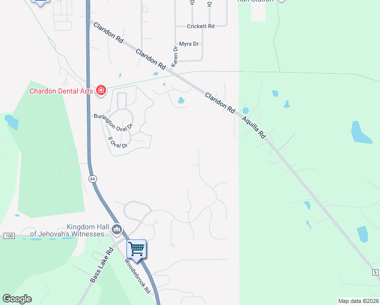 map of restaurants, bars, coffee shops, grocery stores, and more near 913 Lost Pond Parkway in Chardon