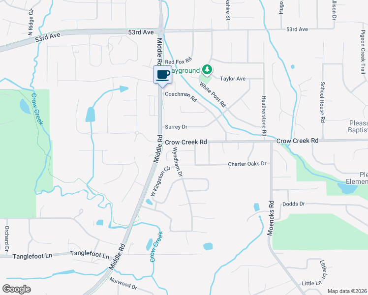 map of restaurants, bars, coffee shops, grocery stores, and more near 5092 45th Avenue in Bettendorf