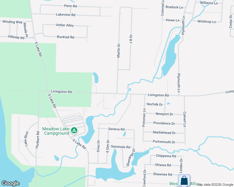 map of restaurants, bars, coffee shops, grocery stores, and more near 159-1799 Livingston Rd in Jamestown