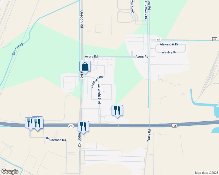map of restaurants, bars, coffee shops, grocery stores, and more near 28797 Stargate Road in Perrysburg