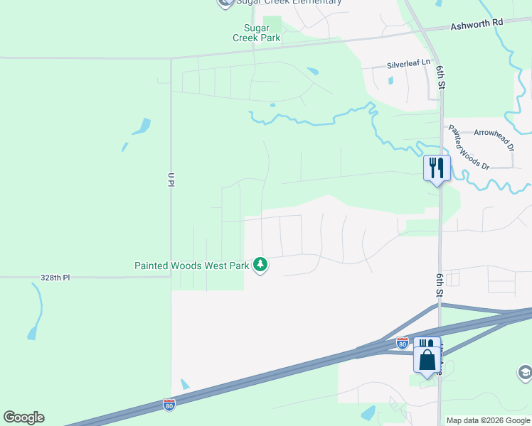 map of restaurants, bars, coffee shops, grocery stores, and more near 915 Chestnut Drive in Waukee