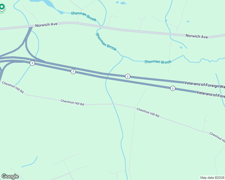 map of restaurants, bars, coffee shops, grocery stores, and more near 195 Chestnut Hill Road in Colchester