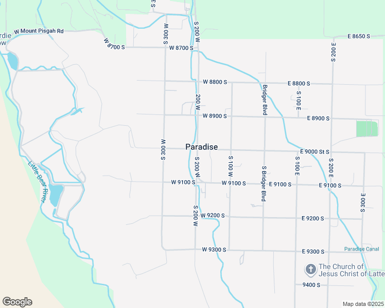 map of restaurants, bars, coffee shops, grocery stores, and more near 210 West 9000 South in Paradise