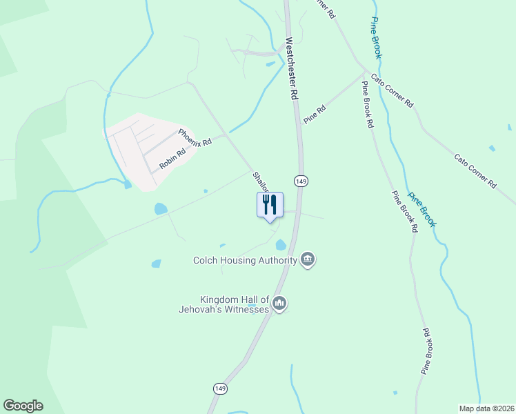 map of restaurants, bars, coffee shops, grocery stores, and more near 19 Shailor Hill Road in Colchester