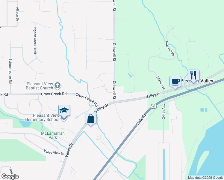 map of restaurants, bars, coffee shops, grocery stores, and more near 4636 Criswell Street in Bettendorf