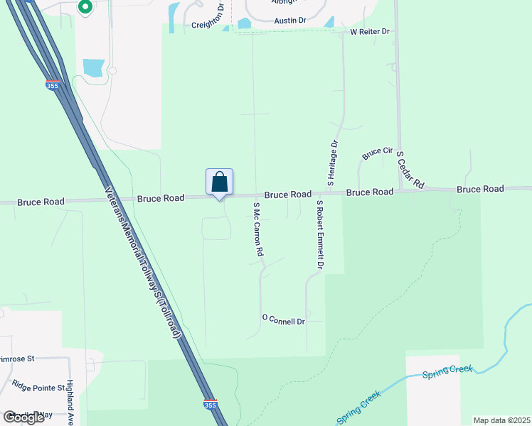 map of restaurants, bars, coffee shops, grocery stores, and more near 17515 South Mc Carron Road in Homer Glen