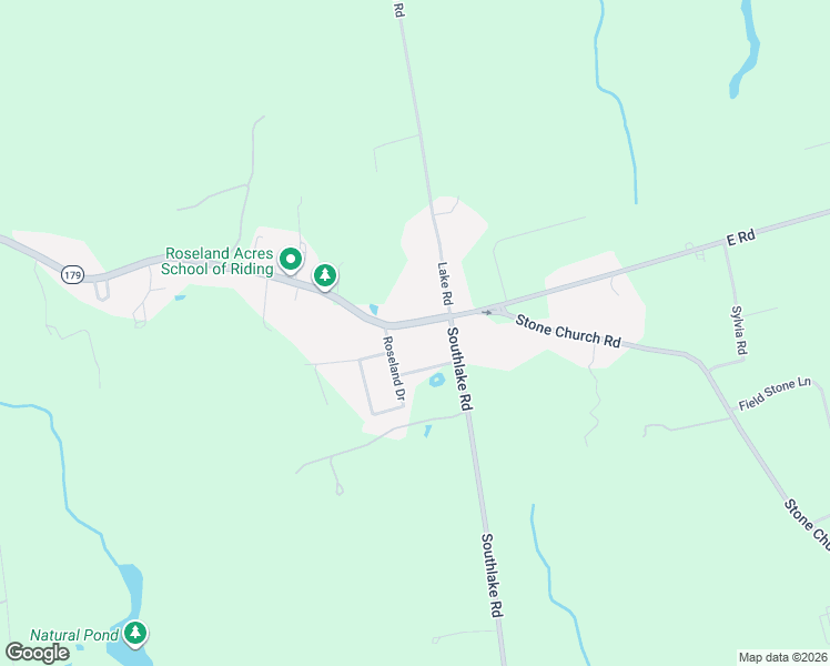 map of restaurants, bars, coffee shops, grocery stores, and more near 750 East Road in Tiverton