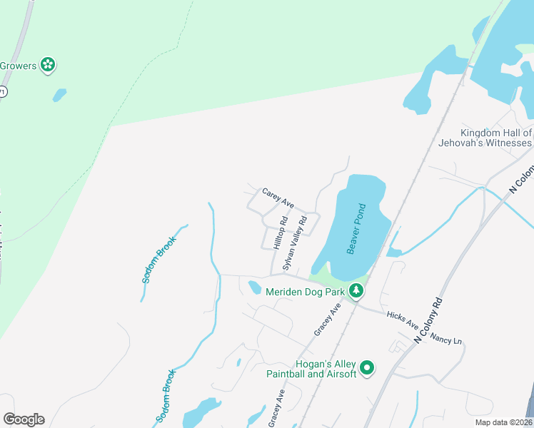 map of restaurants, bars, coffee shops, grocery stores, and more near Loyola Road in Meriden