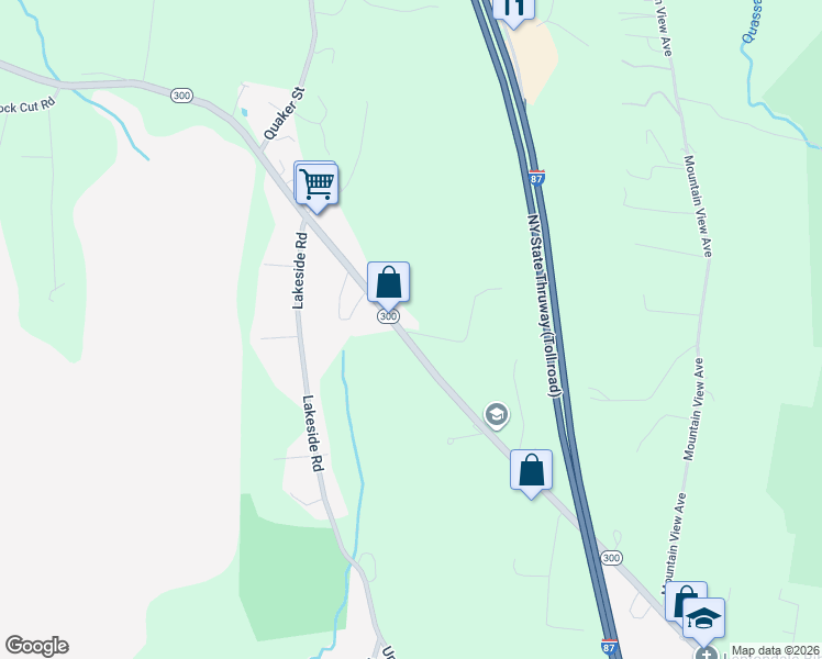 map of restaurants, bars, coffee shops, grocery stores, and more near 3 Weaver Road in Newburgh