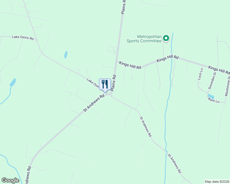 map of restaurants, bars, coffee shops, grocery stores, and more near 4 Plains Road in Walden