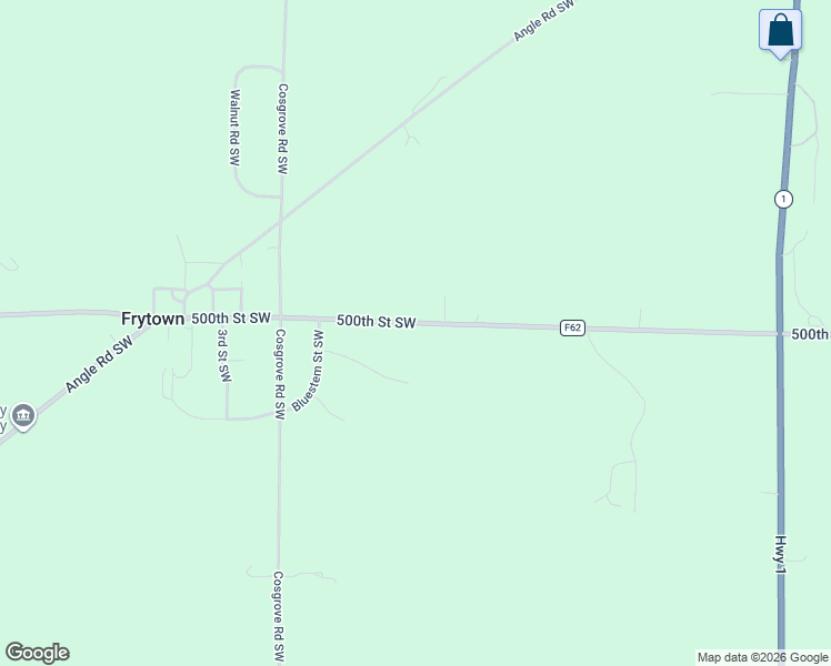 map of restaurants, bars, coffee shops, grocery stores, and more near 2049 500th Street Southwest in Kalona