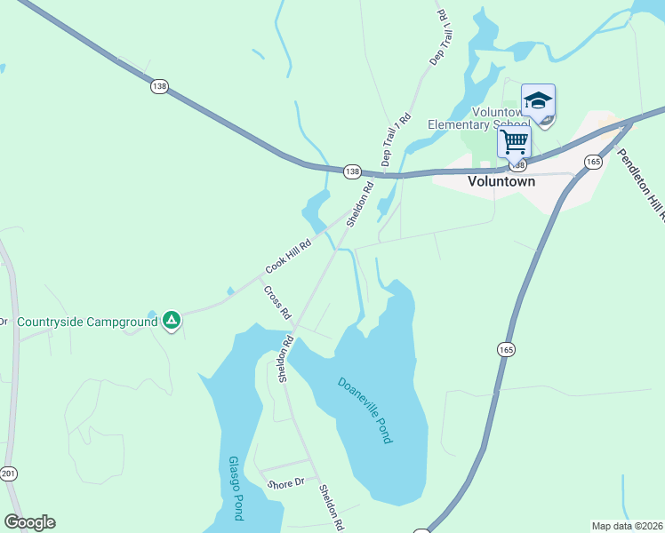 map of restaurants, bars, coffee shops, grocery stores, and more near 54 Sheldon Road in Griswold