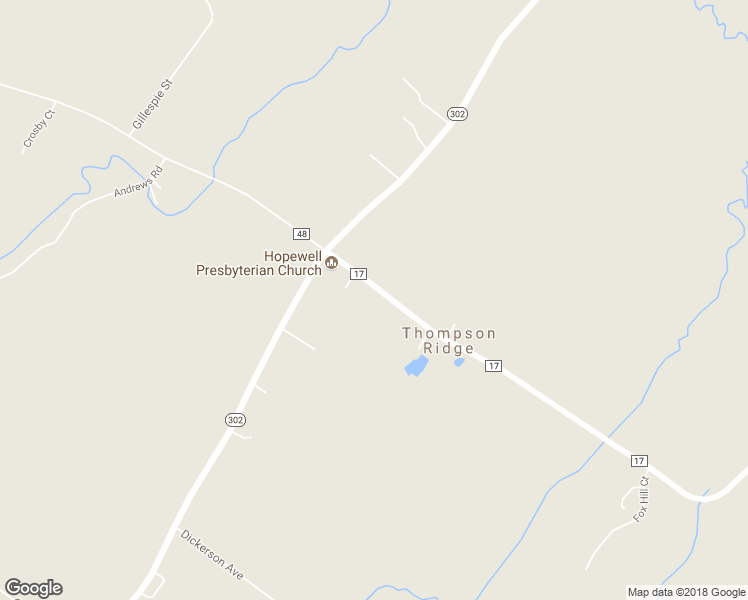 map of restaurants, bars, coffee shops, grocery stores, and more near 20 County Route 17 in Thompson Ridge