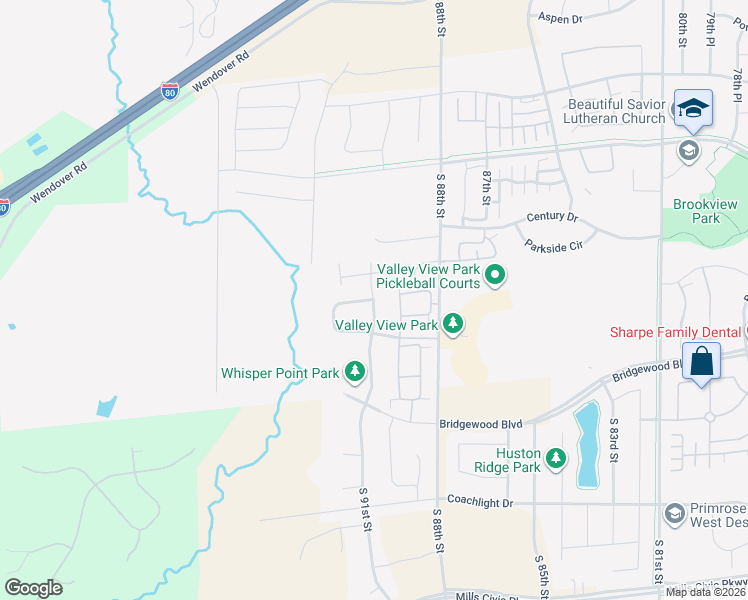 map of restaurants, bars, coffee shops, grocery stores, and more near 263 91st Street in West Des Moines