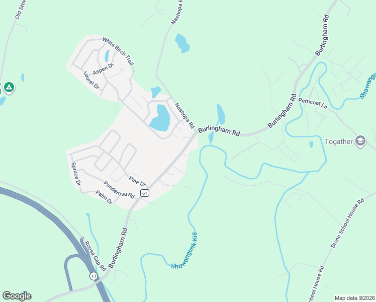 map of restaurants, bars, coffee shops, grocery stores, and more near 150 Burlingham Road in Bloomingburg