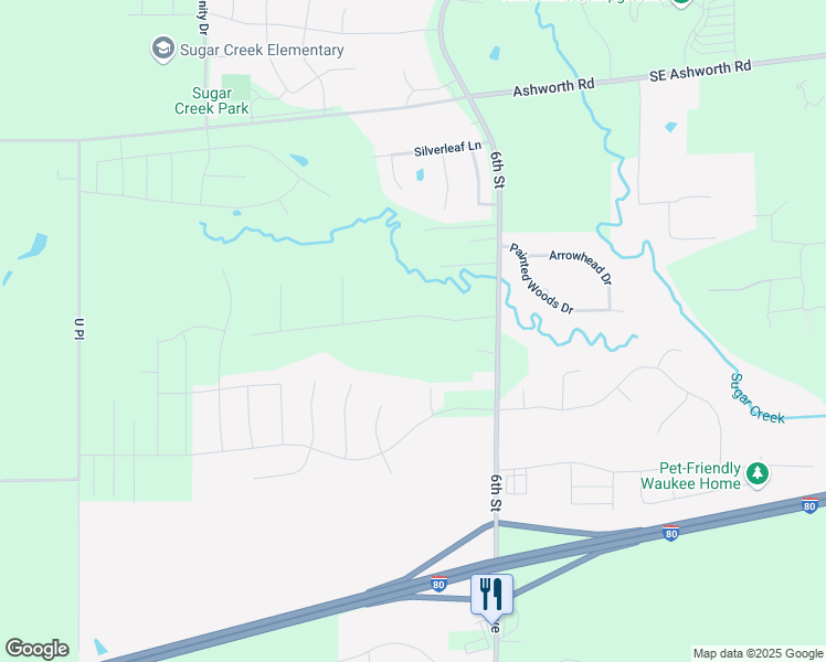 map of restaurants, bars, coffee shops, grocery stores, and more near 3114 Cottonwood Drive in Waukee