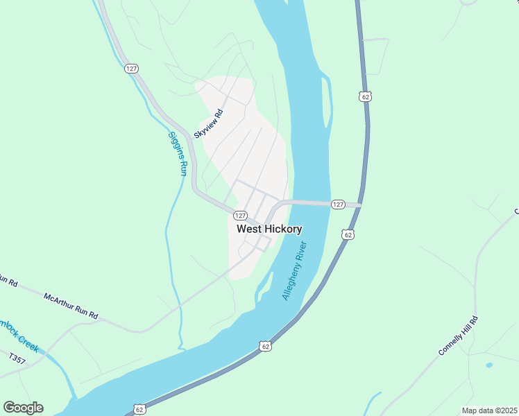 map of restaurants, bars, coffee shops, grocery stores, and more near Pearl Street in Forest County