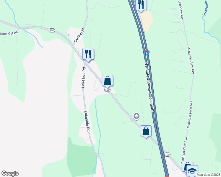 map of restaurants, bars, coffee shops, grocery stores, and more near 3 Weaver Road in Newburgh