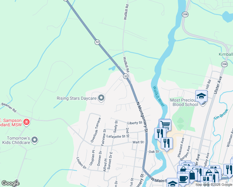 map of restaurants, bars, coffee shops, grocery stores, and more near 25 Pond Hill Lane in Walden