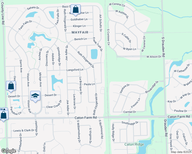 map of restaurants, bars, coffee shops, grocery stores, and more near 2609 Frank Turk Drive in Plainfield