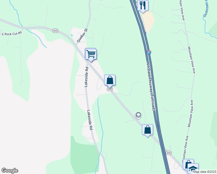 map of restaurants, bars, coffee shops, grocery stores, and more near 1879 300 in Newburgh