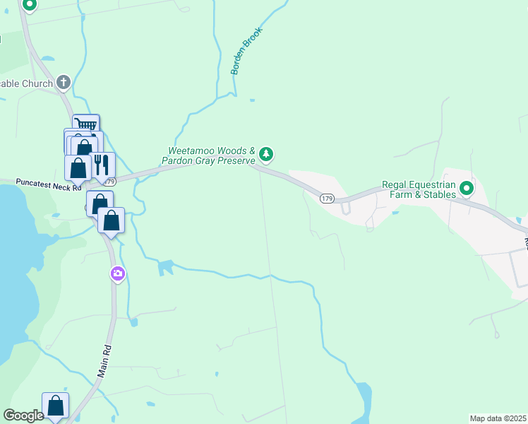 map of restaurants, bars, coffee shops, grocery stores, and more near 56 Asa Davol Road in Tiverton