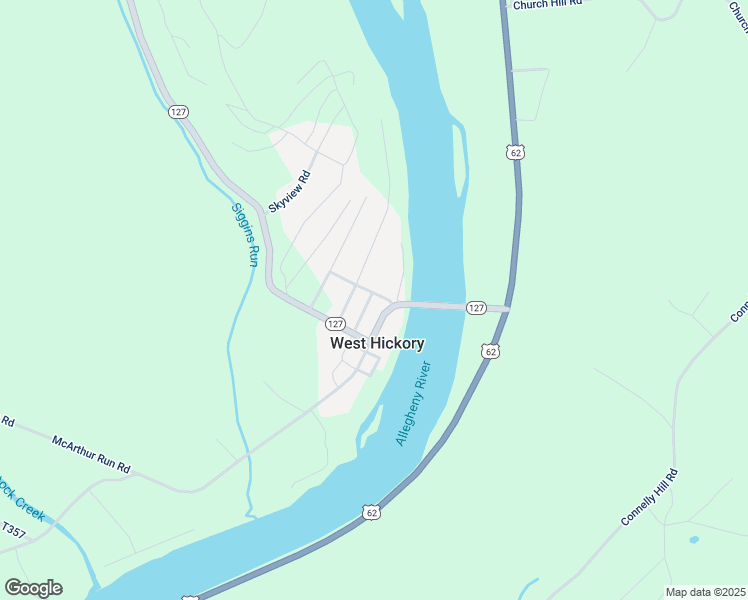 map of restaurants, bars, coffee shops, grocery stores, and more near Pearl Street in Forest County