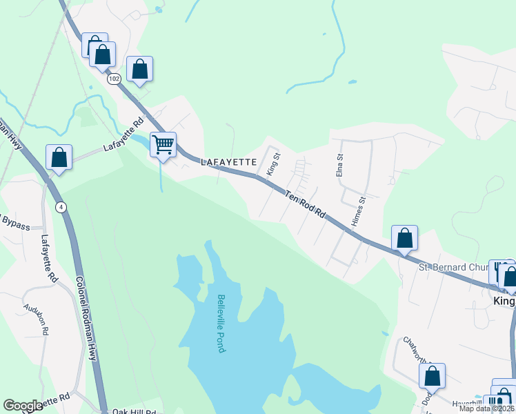 map of restaurants, bars, coffee shops, grocery stores, and more near 464 Ten Rod Road in North Kingstown