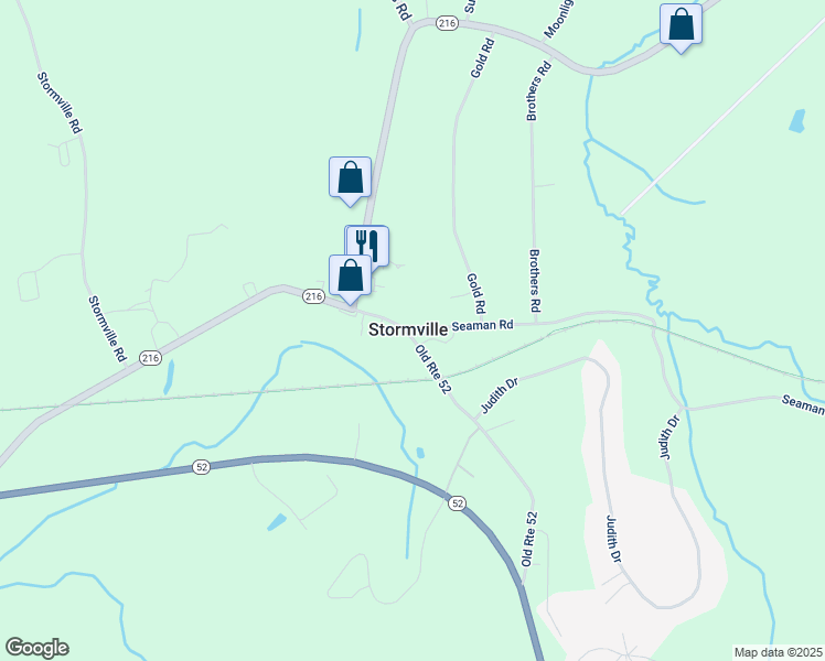 map of restaurants, bars, coffee shops, grocery stores, and more near 120 Old Route 52 in Stormville