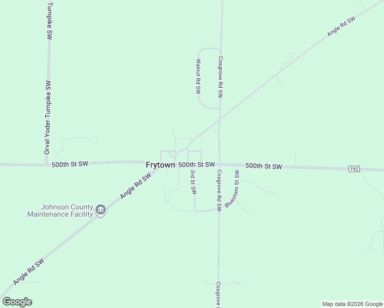 map of restaurants, bars, coffee shops, grocery stores, and more near 4987 Linn Street Southwest in Kalona