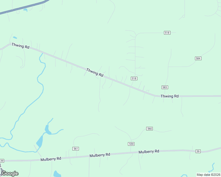 map of restaurants, bars, coffee shops, grocery stores, and more near 10303 Thwing Road in Chardon