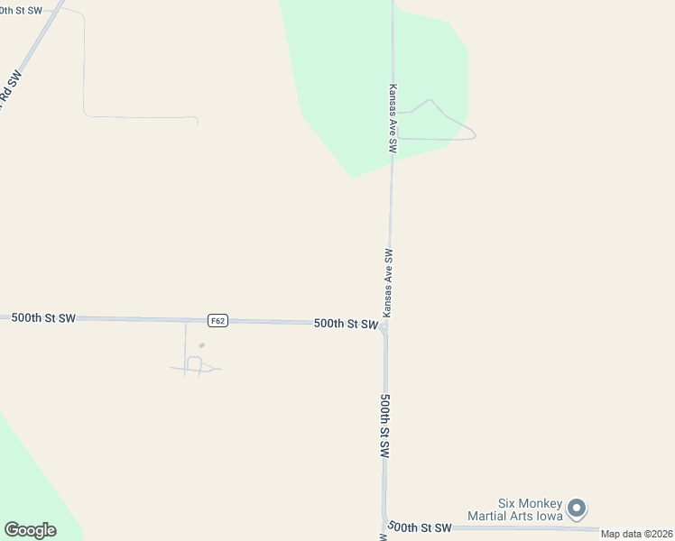 map of restaurants, bars, coffee shops, grocery stores, and more near 4979 Kansas Avenue Southwest in Iowa City