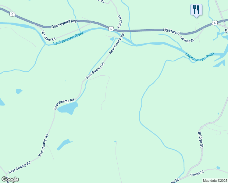 map of restaurants, bars, coffee shops, grocery stores, and more near 204 Bear Swamp Rd in Honesdale