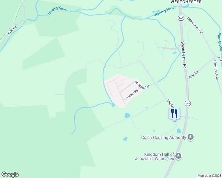 map of restaurants, bars, coffee shops, grocery stores, and more near 9 Quail Road in Colchester