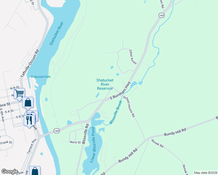 map of restaurants, bars, coffee shops, grocery stores, and more near 13 John Street in Norwich