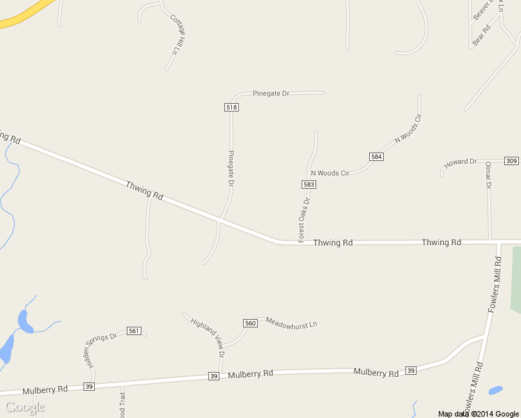 map of restaurants, bars, coffee shops, grocery stores, and more near 10386 Thwing Road in Chardon