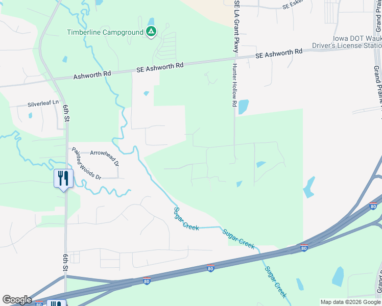 map of restaurants, bars, coffee shops, grocery stores, and more near 31871 Sky Ridge Drive in Waukee