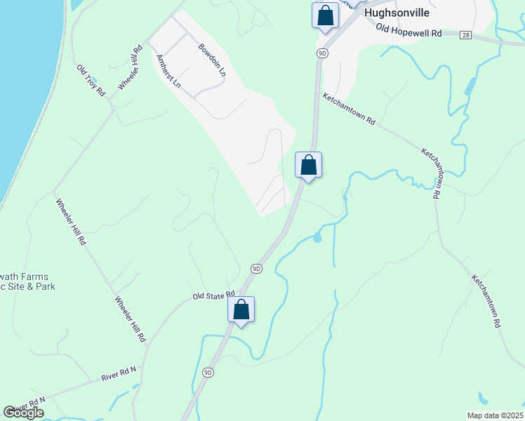 map of restaurants, bars, coffee shops, grocery stores, and more near 36 Alpine Drive in Wappingers Falls