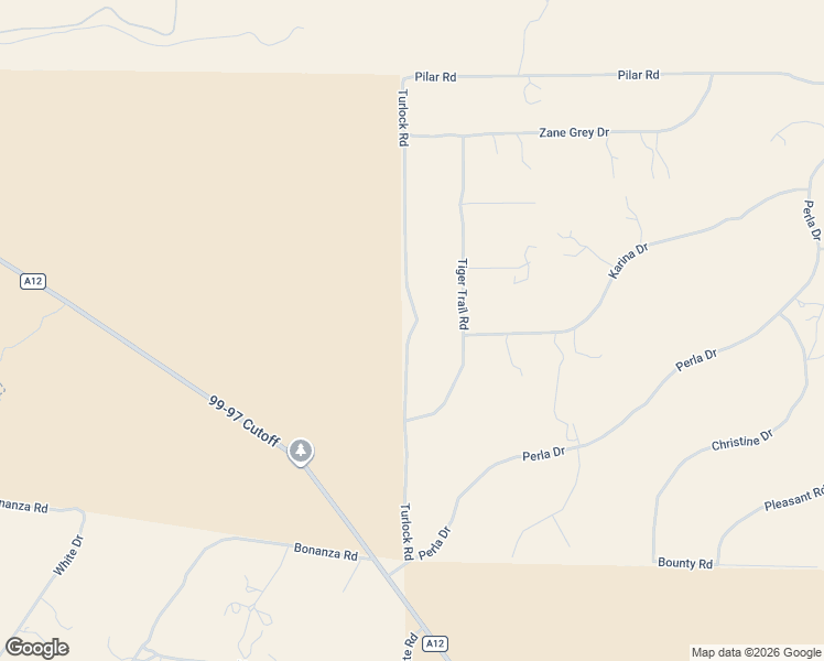 map of restaurants, bars, coffee shops, grocery stores, and more near Turlock Road in Siskiyou County